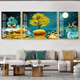 Huilide Custom Fulu Light Light Luxury Living Room украсить живопись простую современную пейзажную живопись на стенах картины HJ-3883-fulu, двойной украшение, подходящее для 30*50+ с обеих сторон дивана ниже двух метров