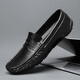 
Belle-Ta series brand code break 2025 spring new black beanie shoes men's genuine leather British casual leather shoes 9901 black [Holved] 38