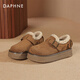 Daphne botas de nieve con suela gruesa para mujeres 2024 otoño e invierno más terciopelo nuevo viajero retro versátiles calientes zapatos para mujeres de birken zapatos de algodón 37