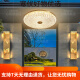 OUOETY心镜全铜户外吸顶灯别墅入户门顶灯简约过道露台阳台灯防水庭 X38 X3895-400/圆形