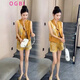 Ogbi Style chinois et NOBLE Fashion Costume pour les femmes 2025 Été Nouveau style couteaux à manches d'épissage bouton de gisement