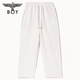 Junge London Männer und Frauen gleiche Stilhosen dunkel gedruckte Buchstaben Jacquard bequem und vielseitig mit breitem Bein N15051 Off-White s