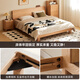 Original massives Holzbett Eiche nordisch modern