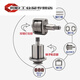 Dongdao strong pneumatic small wind cannon 1/2 wind wrench large torque auto repair tire disassembly impact 1 inch wrench D3890 single imported Dongdao 900 torque