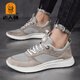 French Old Man Toe (LTWFRANE) Men's Shoes 2024 Summer New Mesh Breathable Thin Sneakers Outdoor Running Casual Unslip Mesh Shoes 9866 Gray 40 Leather Shoe Size