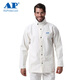 Umeng AP-6840+AP-9710 weiße feuerhemmende Arbeitskleidung für Schweißer, 1 Stück, Größe M kann individuell angepasst werden