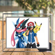 
Koga Nakaba Pokémon Anime Peripheral Crystal Photo Frame Anime Desktop Ornaments Couple Best Friends Gift Customization SSELA1396 Five Inch-Small Not Good