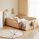 Hanssem Children's Bed Modern Simple E0 Level Solid Wood Bed Kindergarten Bed Single Student Bed Children's Room Combination Bed Mother Bed Solid Wood B Style White_Senkati Series 900mm*2000mm
