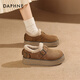 Daphne botas de nieve con suela gruesa para mujeres 2024 otoño e invierno más terciopelo nuevo viajero retro versátiles calientes zapatos para mujeres de birken zapatos de algodón 37