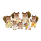 Sylvanische Familien (sylvanische Familien) Japanische Version von Walnuss -Eichhörnchen, Hausspiel -Spielzeug -Spielzeug -Puppen -Set, Geburtstagsgeschenk für Kinder