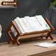 Old bamboo craftsman desktop small bookshelf simple table storage rack simple book cabinet student storage storage bookend brown 52 long