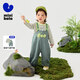 
Mini Bala overalls suit for boys and girls babies moisture absorption and quick dry cute fun T-shirt two-piece set spring new products