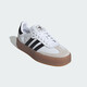 ADIDAS Casual Shoes Shoes Women's Shoes 2025 Spring New Clover Sneakers Samba Suele grueso Zapato bajo Ji1349 Suela de goma cruda blanca 36 (220 mm)