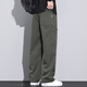 JEEP SPIRIT casual pants men's spring and autumn new style trendy sports loose straight work pants casual long pants men 9856 military green + 9856 khaki XL