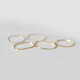 Micro-gift 18K gold ring female snake bone chain soft ring very thin ring index finger knuckle ring Japanese and Korean tail ring No. 22 thickness about 0.6mm * one