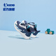 Jordan Qiaodan Kinderschuhe Kindersportschuhe 2025 Herbst neue Produkt Jungen Mesh Leichte weiche Einzelkinder -Laufschuhe Ruhige Blau/Jordan White 32