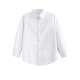 Buenpu children's white shirt boys' long-sleeved spring and autumn primary school uniforms medium and large girls' white shirt performance uniforms double-line bamboo fiber long-sleeved shirt + TR pants black 160 cm