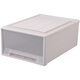 Caja de almacenamiento de ropa Cajón de almacenamiento de plástico Cajón de almacenamiento transparente Gabinete de almacenamiento de almacenamiento Caja de almacenamiento de ropa Caja de ropa Arroz Gris Transparente C3523 (profundo 45 ancho 35 Altura 23)