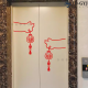
2025 new elevator door decoration stickers One elevator high-end young people New Year blessing cat claw stickers New Year Spring Festival k-1049 B+C model HE.L.LO smiley face [black big