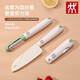 双立人（ZWILLING）德国水果刀削皮刀折叠刀三件套厨房多功能瓜果刀刨丝器 绿点折叠刀*1