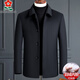
Mengtejiao genuine men's cashmere jacket middle-aged and elderly wool woolen coat thickened white duck down liner removable jacket vendor Navy blue Q6211 (lamb button style) 2XL 185 (recommended 150-165Jin [Jin equals 0.5 kg])