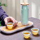 Jiamo disposable tea cup 60ml*50 only Kung Fu tea cup one-cup tea cup drinking cup emerald green