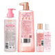 Lix white peach jasmin shampoing moelleux 470g + douche gel 690g + package de voyage 100gx2 style de parfum aléatoire