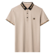 Armani Sand Seide Kurzarm T-Shirt Herren-Halbärmel-Top Sommereis. Seidenmode Polo-Hemd schwarz 1315 L 170 Empfohlen 120-140jin [Jin ist gleich 0,5 kg]