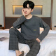 Victoria's Style 2024 Printemps et automne Nouveau pyjama masculin pur coton hiver lâche et vêtements pour la maison polyvalente 9901 [ensemble masculin] l [suggéré 110-130jin [Jin est égal à 0,5 kg]]]