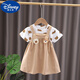 Disney (Disney) Children's Brother and Sister Short Sleeve Set 1-3 Years Old Boys and Girls' Sister and Sister Summer Baby and Toddler Summer Overalls Two-Piece Set Hot Sale Brown-Boy's Strap Short Sleeve Set 100 cm Recommended Ages 3-4 Years