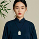 Phoenix Jewelry Hetian Jade Ping An Wu Shi brand pendant for men and women natural jade necklace jade brand jade pendant birthday gift