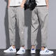 丨 Lilang 丨 [El código de marca rompe y recoge gangas] 2025 Pantalones casuales delgados de verano para hombres Fashion Fashion de la pierna recta de nueve puntos DLSJ PURO/653 Código de 2 XS de alta calidad negro [Entrega prioritaria de seguimiento]