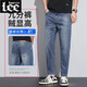 
Lee dprre2025 new nine-point jeans men summer thin men slightly loose straight men retro elastic pants trendy 826 nanometer blue [summer] [boutique product thin model 28 (waist circumference 2 feet 1)