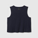 Gap Women's Clothing 2025 Summer NUEVO Cotton Pure Cotton Pure Microelastic Flowe Comfort Top American Versión 741726 Navy S Código Americano L Código Asiático 165/88a