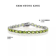 GEM STONE KING Bracelet Women's 925 Silver 12 Carat Green Peridot Bracelet Colorful Treasure 925 Silver Birthday Gift for Girlfriend 520 Gift