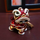 CLCEY Chinese style lion dance car keychain for girls’ bag pendant internet celebrity ancient style lion dance jewelry exquisite keychain purple* (keychain)