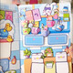 Botuba Little Pony Little Little Book Freundschaft Magic School Kinderspielzeug Mädchen spielen Hauskarte Set ruhige Buchabzeichen + Pocket Pack Set Ziyue Style