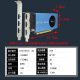 Tita GTX1050Ti/1650/745/1030RTX3050 design AI half-height single slot 4G/8G/4K/8K small chassis industrial control gaming knife card semi-length graphics card GTX1050Ti 4GD5 3*HDMI