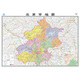 Beijing City Map 1068*749mm Paper Wall Sticker Political District Traffic Topographic Map