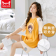 Catman Miiiow Pajamas con almohadillas en el pecho para mujeres para pantalones cortos de verano estilo coreano algodón puro se puede usar fuera de ropa para el hogar set de dos piezas para mujeres para mujeres para mujeres para mujeres: YW-1509 L Recomendado [90-110Jin [Jin equivale a 0.5 kg]]