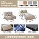Sena Spring Intelligent plegable Sofá cama eléctrica Integrada 2025 Nuevo apartamento pequeño sala de estar cama plegable para una cama invisible de 1.3 metros cama eléctrica (modelo estándar) modelo de esponja de cuero de garra de gato [sin almacenamiento]