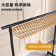 Jingyouyus neue Kleidertrocknungsregal bodenhöflich heimgesuchte Kleidung Balkon Klappstange Indoor Mobile Schlafsaal 1105 cm schwarz 22-Tube Teleskop-tragend 45