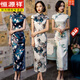 Hengyuanxiang Национальный стиль давно модифицированный Cheongsam для женщин в летнем новом 2025 году молодые женщины Retro Slim Fit подиумный подиум повседневный носимый 12376 Red 3xl
