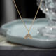 Mo Qianxue Necklace Fish Tail Full Diamond K Gold 2025 New Original Niche Star Same Style Simple Gift Necklace for Girls
