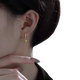 Guanpuge Fat Donglai same style pt950 platinum earrings for women PT950 ear rings love platinum ear buckles 2024 new style 520 free love ear buckles