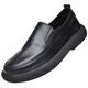 Birkniko Chaussures en cuir large à toe à pointe plate pour hommes pour hommes doux printemps et automne