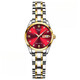 
Shanghai official website fully automatic mechanical women's watch women's waterproof luminous diamond-inlaid double calendar Korean female student wrist high-end women's 690-white silver belt adjusting watch
