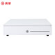 Aojia cash box with lock cashier box cashier box black and white box thickened silver receiver three-speed lock smart cash box universal money box money box