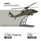 RHSKY伟力K170 UH60L黑鹰遥控直升机四通无刷定高航模运输飞机仿真模型 K170黑鹰直升机【全套】到手即玩 三块飞机电池+送遥控器电池