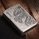 Zippo Edge легче подлинный древний серебряный серебряный резьба, драконы ходят старого керосинопродавшего мужского зодиака -подарочного подарочного дракона, ходит старый керосин [новая машина без масла] dy9902sk
